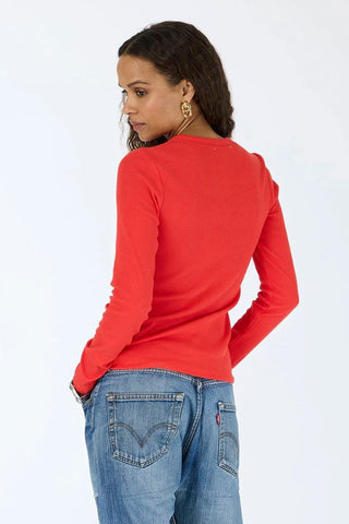 Kerri Rosenthal Ribbed Long Sleeve Tee