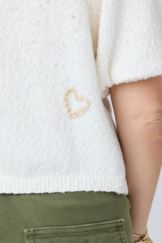 Kerri Rosenthal Short Puff Sleeve Sweater