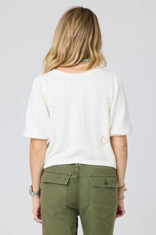 Kerri Rosenthal Short Puff Sleeve Sweater