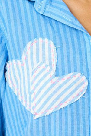 Kerri Rosenthal Mia Heart Patch Button Down - Premium clothing at Lonnys NY - Just $248! Shop Womens clothing now 