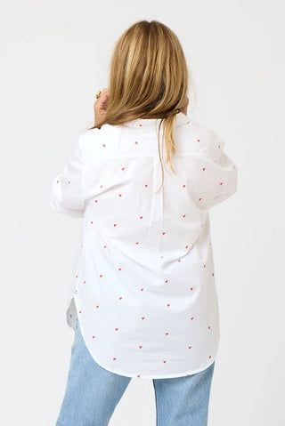 Kerri Rosenthal Mia Tiny Hearts Shirt - Premium clothing at Lonnys NY - Just $228! Shop Womens clothing now 