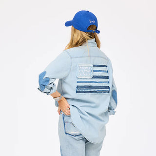 Kerri Rosenthal Mia U.S. of Love Denim Shirt