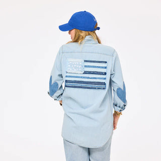 Kerri Rosenthal Mia U.S. of Love Denim Shirt