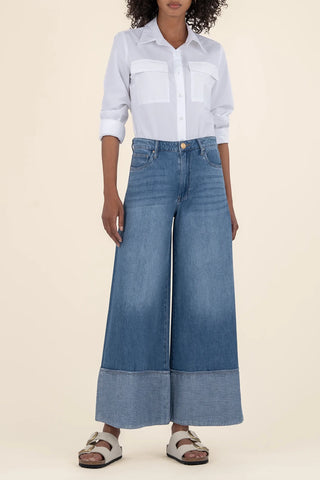 Kut from the Kloth Blake Wide Leg Jeans - Premium clothing at Lonnys NY - Just $109! Shop Womens clothing now 