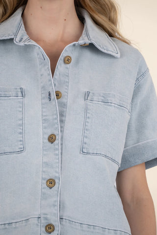 Kut Kiko Boxy Camp Shirt - Premium clothing at Lonnys NY - Just $103! Shop Womens clothing now 