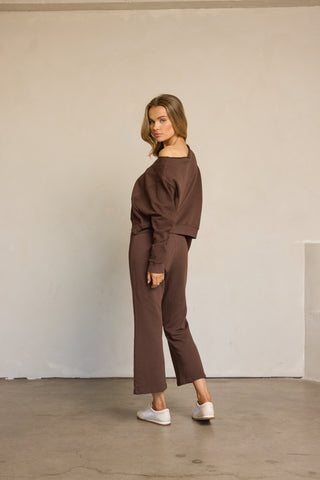 LA Made Maggie Off Shoulder Pullover Top