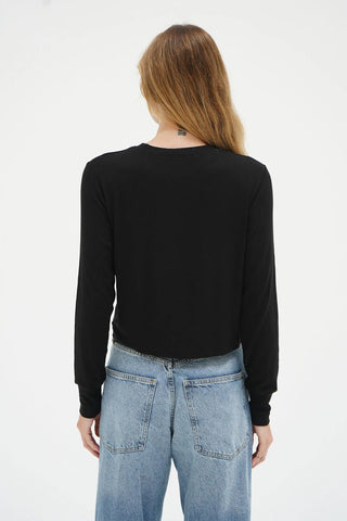 LNA Long Sleeve Ribbed Crew Tee - Premium clothing at Lonnys NY - Just $86! Shop Womens clothing now 