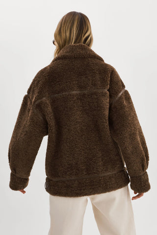 Lamarque Badu Oversized Sherpa Coat