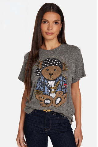 Lauren Moshi Capri Stud Rocker Teddy T-Shirt