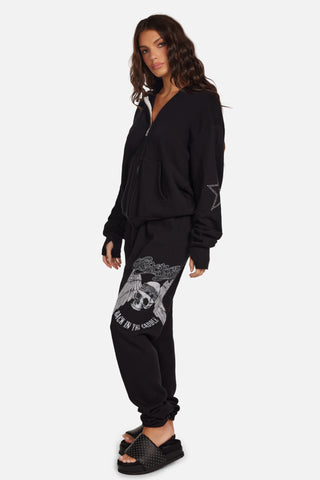 Lauren Moshi Hezly Crystal Aerosmith Hoodie