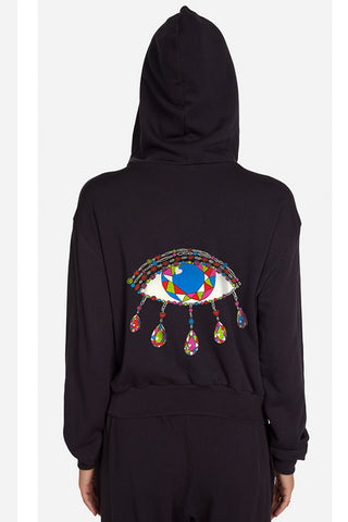 Lauren Moshi Lachelle Diamond Evil Eye Hoodie - Premium clothing at Lonnys NY - Just $198! Shop Womens clothing now 