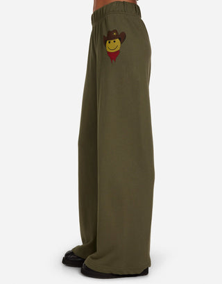 Lauren Moshi Martina Cowboy Happyface Sweatpants