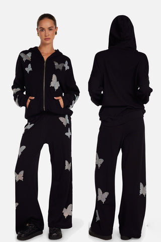 Lauren Moshi Martina Crystal Butterfly Sweatpants - Premium clothing at Lonnys NY - Just $176! Shop Womens clothing now 