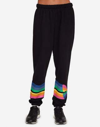Lauren Moshi Tanzy Butterfly Stripe Sweatpants