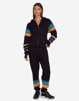 Lauren Moshi Tanzy Butterfly Stripe Sweatpants