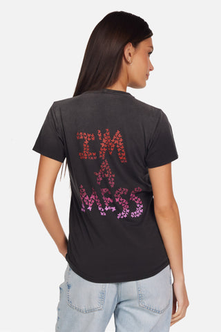 Lauren Moshi Wolf Butterfly Mess Tee