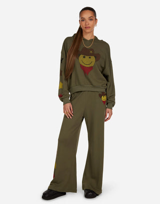 Lauren Moshi Yvette Cowboy Happyface Hoodie