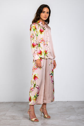 Lavender Brown Alivia Floral Top