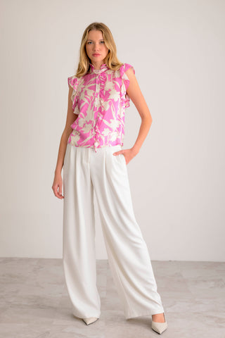Lavender Brown Sarai Top
