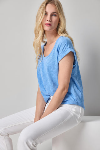 Lilla P Cuff Sleeve Boxy Top