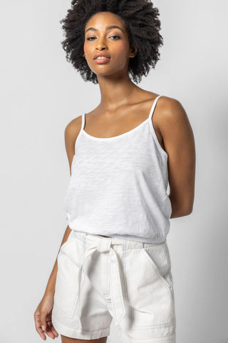 Lilla P Elastic Hem Cami - Premium cami at Lonnys NY - Just $66! Shop Womens clothing now 