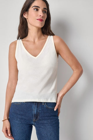 Lilla P Organic V Neck Tank Top