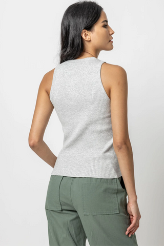 Lilla P Perfect Rib Tank Sweater - Premium Shirts & Tops at Lonnys NY - Just $154! Shop Womens clothing now 