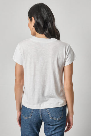 Lilla P Relaxed Short Sleeve V Neck Tee