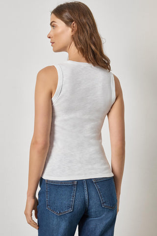 Lilla P Ribbed Scoop Neck Tank Top