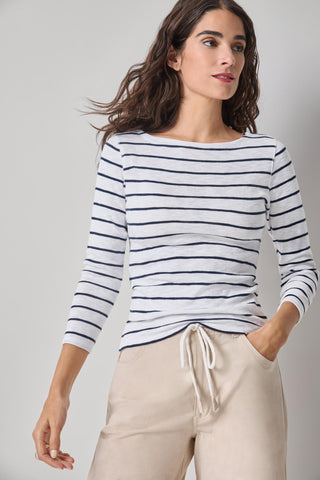 Lilla P Striped Boatneck Shirt