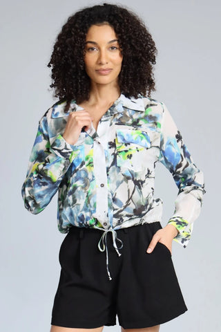 Lola + Sophie Ink Flower Shacket - Premium clothing at Lonnys NY - Just $163! Shop Womens clothing now 