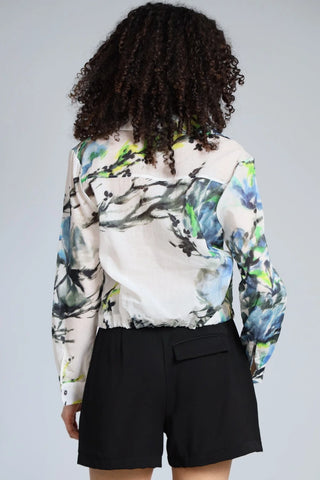 Lola + Sophie Ink Flower Shacket - Premium clothing at Lonnys NY - Just $163! Shop Womens clothing now 