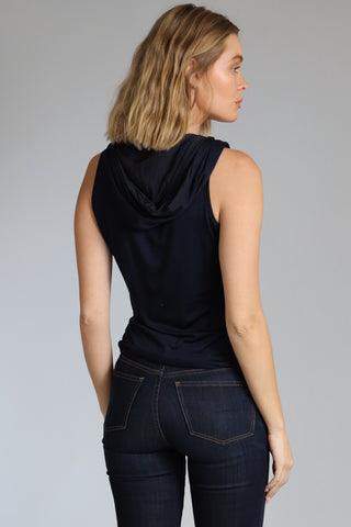 Lola & Sophie Zip Front Tank Hoodie - Premium clothing at Lonnys NY - Just $91! Shop Womens clothing now 