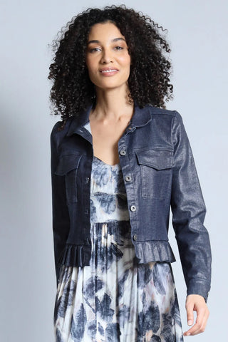 Lola + Sophie Foil Denim Jacket - Premium clothing at Lonnys NY - Just $148! Shop Womens clothing now 