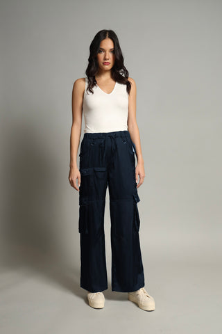 Lola + Sophie Wide Leg Cargo Pants
