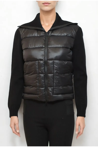 Lonnys Convertible Collar Zip - Premium clothing at Lonnys NY - Just $148! Shop Womens clothing now 