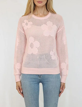 Lonnys Knit Flower Sweater - Premium clothing at Lonnys NY - Just $123! Shop Womens clothing now 