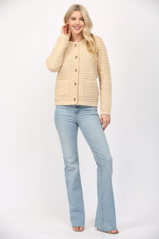 Love & Revenge Tweed Knit Cardigan - Premium clothing at Lonnys NY - Just $81! Shop Womens clothing now 