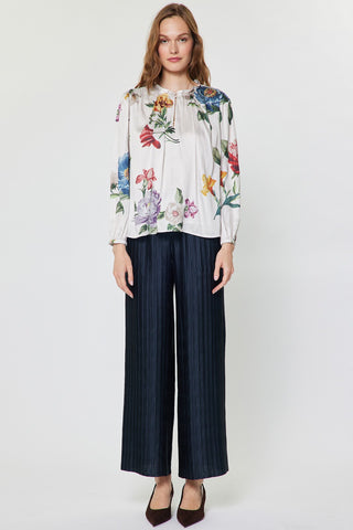 Madison Ruffle Neck Long Sleeve Blouse