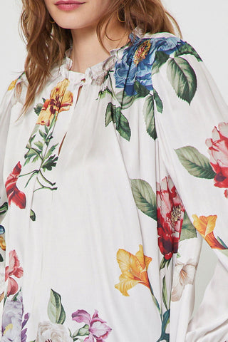 Madison Ruffle Neck Long Sleeve Blouse