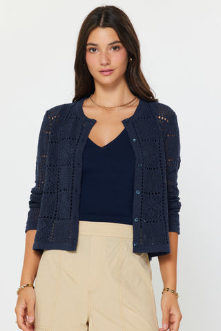Madison Open Crochet Cardigan