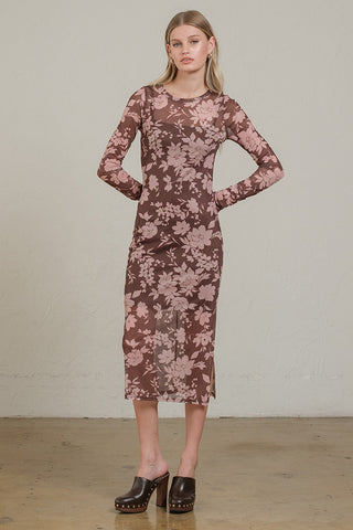 Floral Mesh Dress