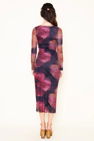 Madison Floral Mesh Maxi Dress
