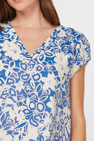 Madison Floral Cap Sleeve Blouse - Premium clothing at Lonnys NY - Just $72! Shop Womens clothing now 