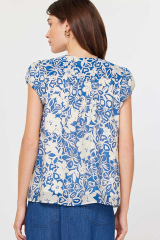 Madison Floral Cap Sleeve Blouse - Premium clothing at Lonnys NY - Just $72! Shop Womens clothing now 