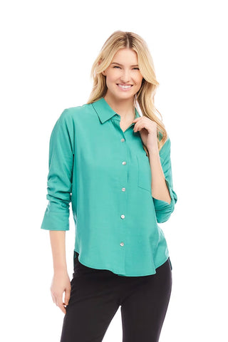 Madison Ruched Sleeve Blouse - Premium clothing at Lonnys NY - Just $162! Shop Womens clothing now 