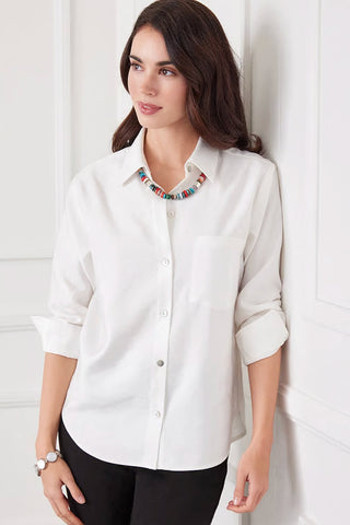 Madison Ruched Sleeve Blouse - Premium clothing at Lonnys NY - Just $162! Shop Womens clothing now 