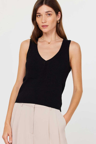 Madison Knit Cropped Tank Sweater - Premium clothing at Lonnys NY - Just $62! Shop Womens clothing now 