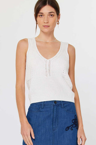 Madison Knit Cropped Tank Sweater - Premium clothing at Lonnys NY - Just $62! Shop Womens clothing now 