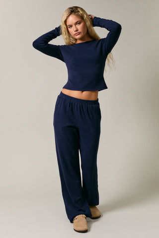Madison Mid Rise Wide Leg Sweatpants